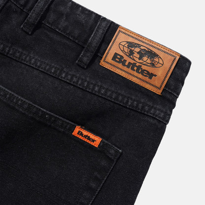 Butter Goods Relaxed Denim Jeans - Flat Black Schwarz Bild 3