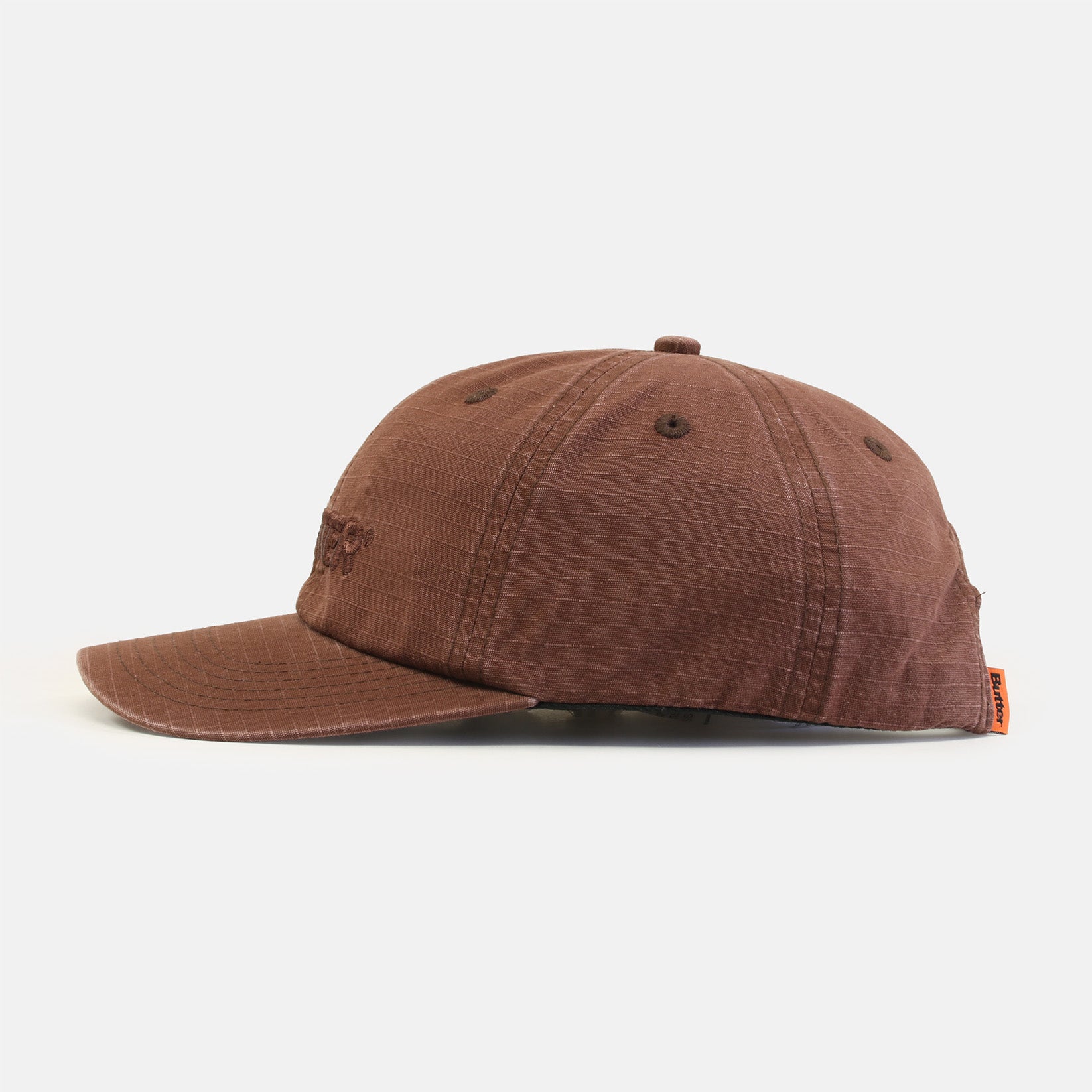 Butter Goods Ripstop Rounded Logo Cap - Washed Brown Braun Bild 2