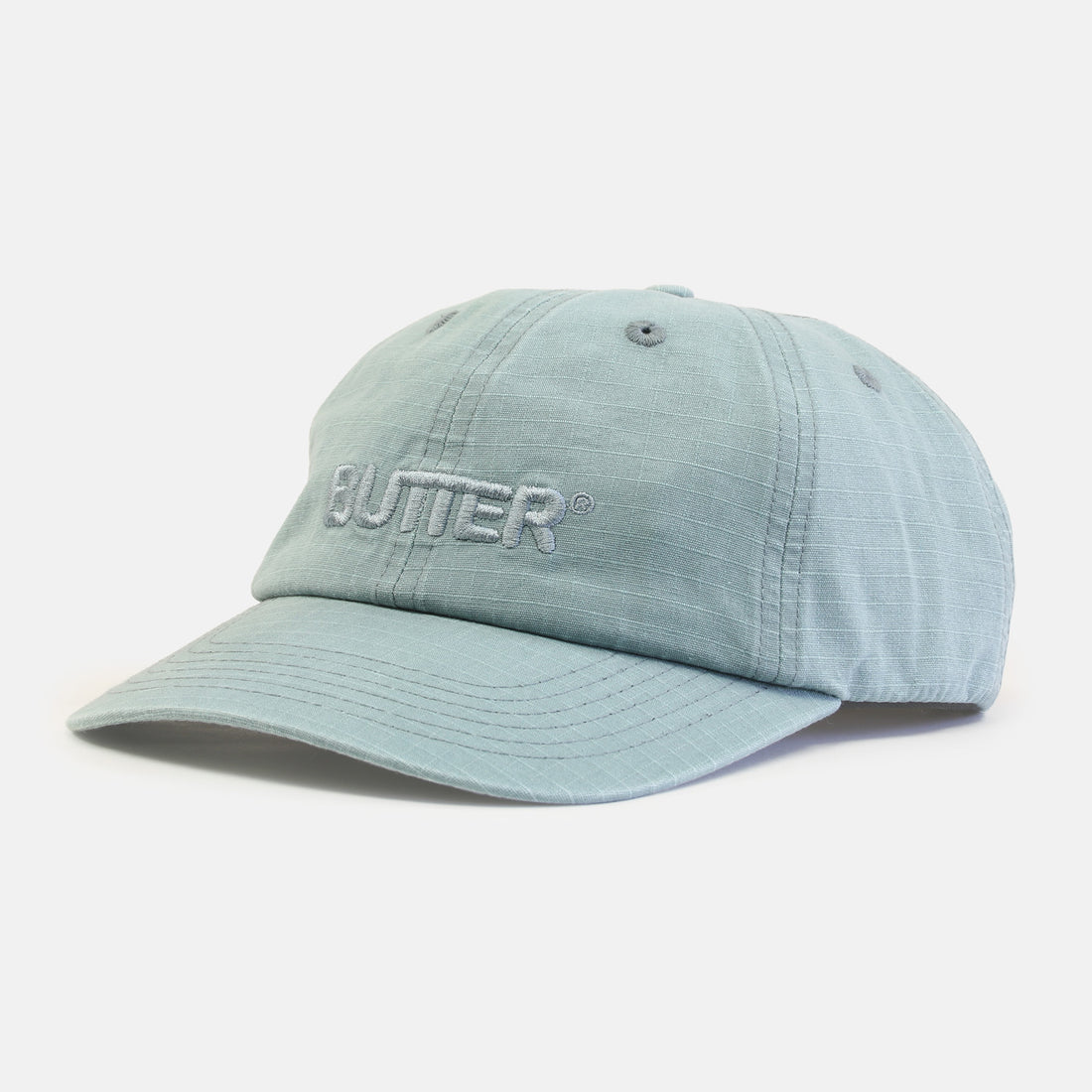 Butter Goods Ripstop Rounded Logo Cap - Washed Ice Blau Bild 1