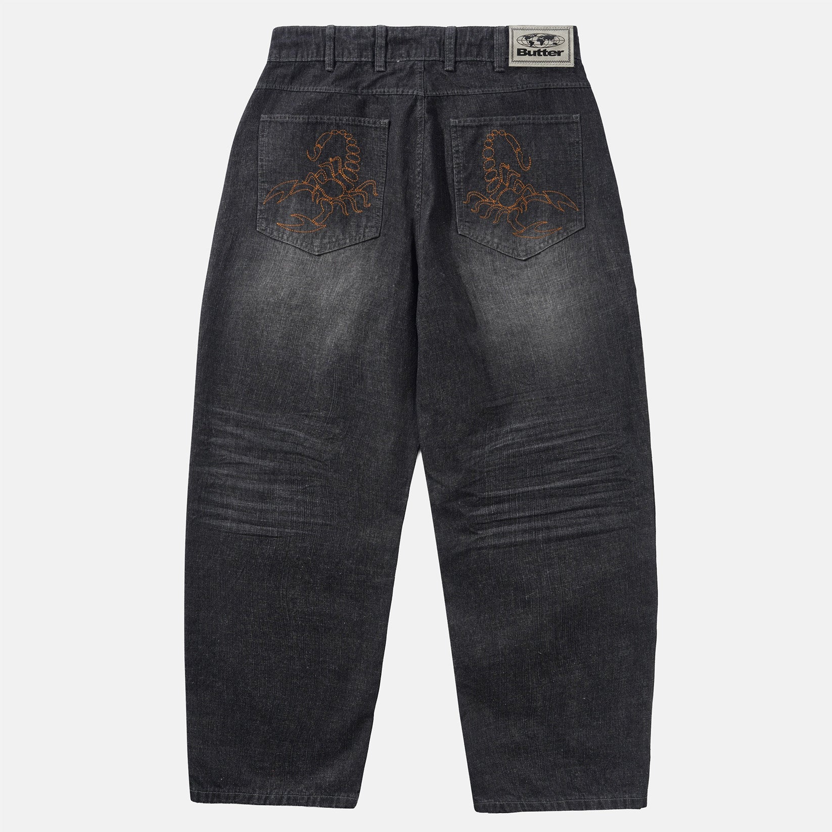 Butter Goods Scorpion Stich Denim Jeans - Slub Black Schwarz Bild 2