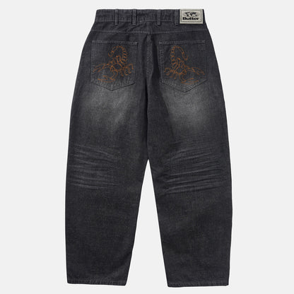 Butter Goods Scorpion Stich Denim Jeans - Slub Black Schwarz Bild 2