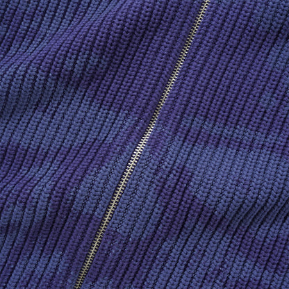 Butter Goods Shout Zip-Thru Knit Sweater - Blue Blau Bild 3