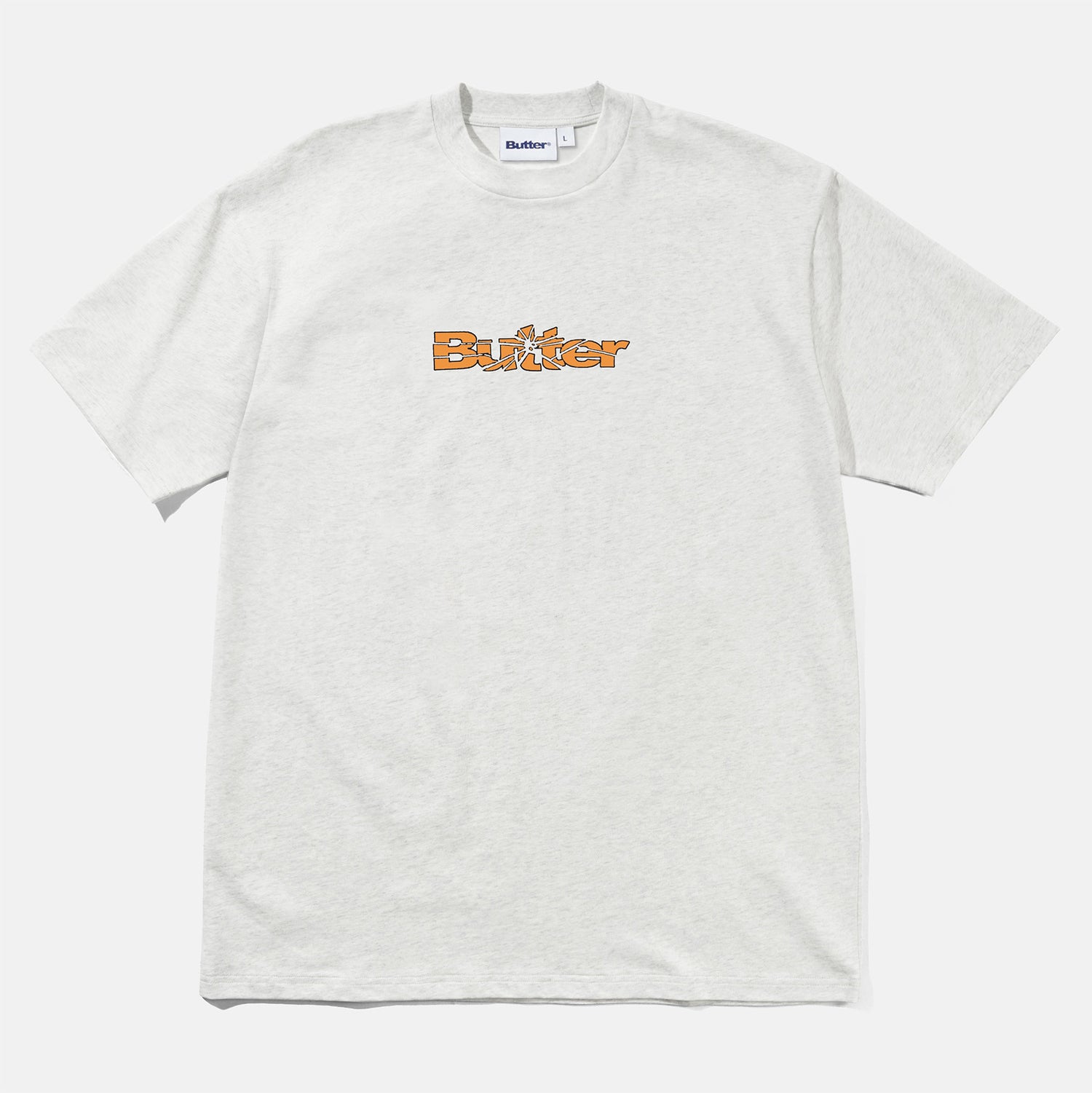 Butter Goods Smashed Logo T-Shirt - Ash Grau Bild 1