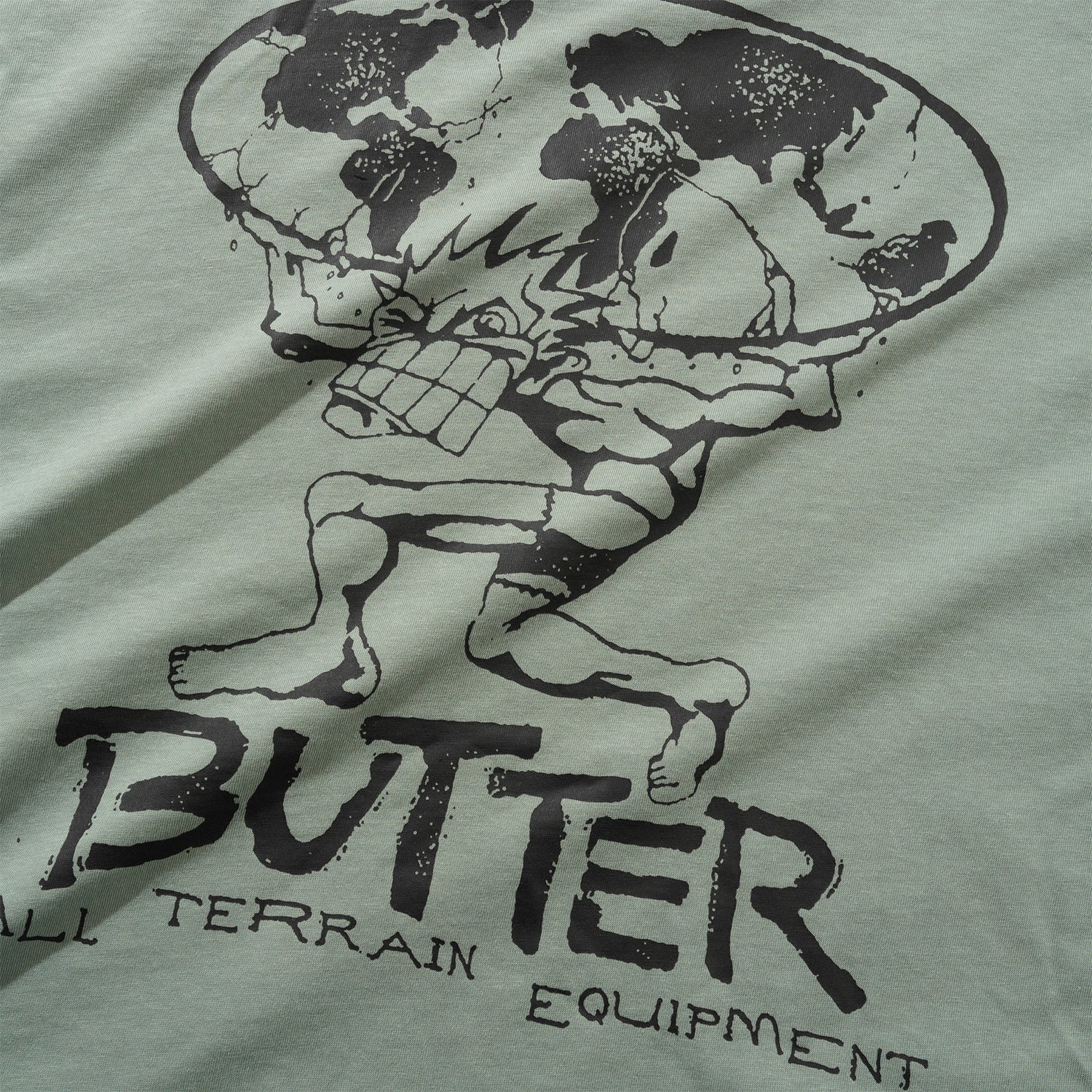 Butter Goods Terrain T-Shirt - Dull Mint Grün Bild 3