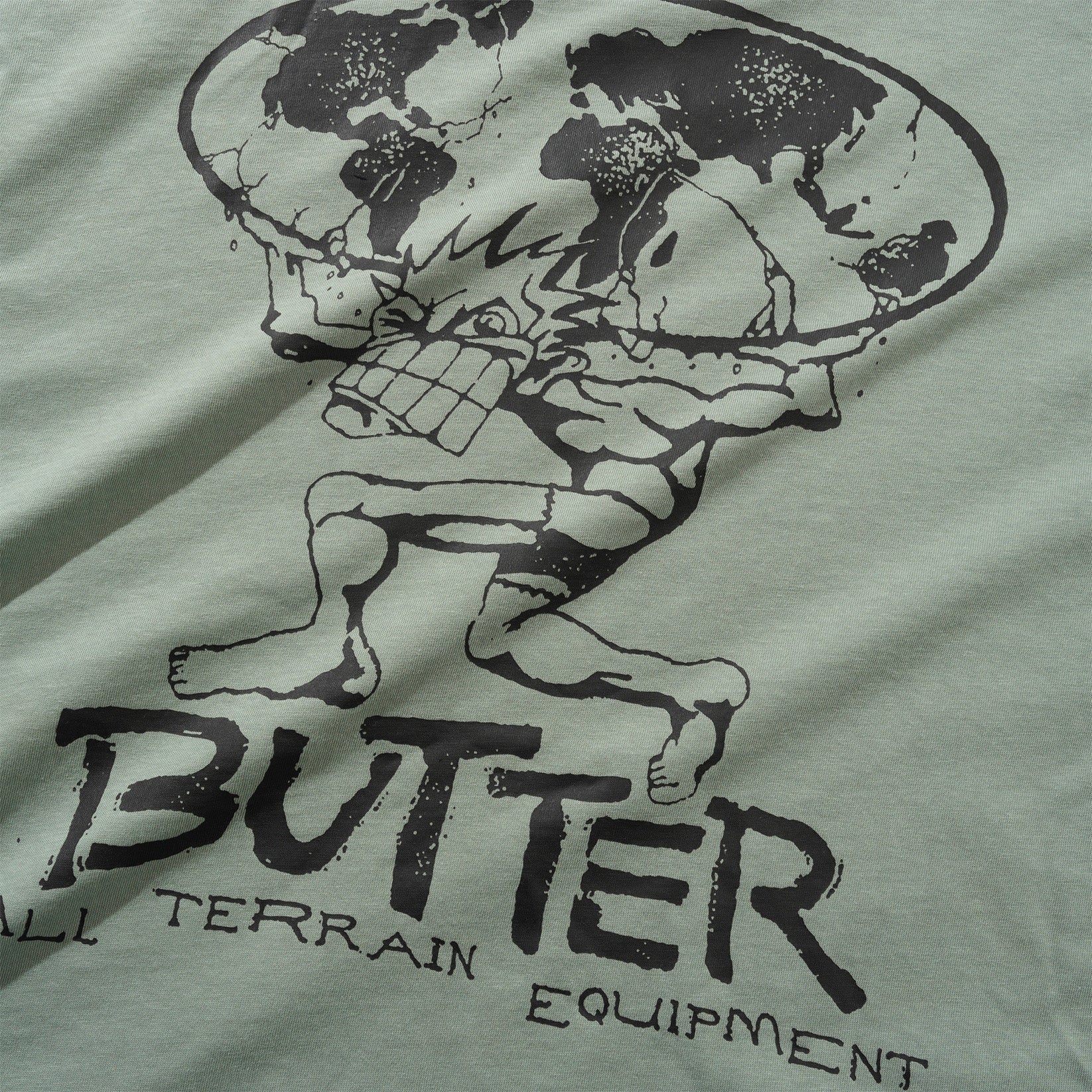 Butter Goods Terrain T-Shirt - Dull Mint Grün Bild 3