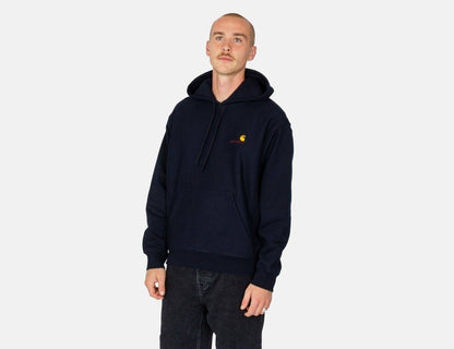 Carhartt WIP American Script Hoodie - Black - Blowout Skateshop