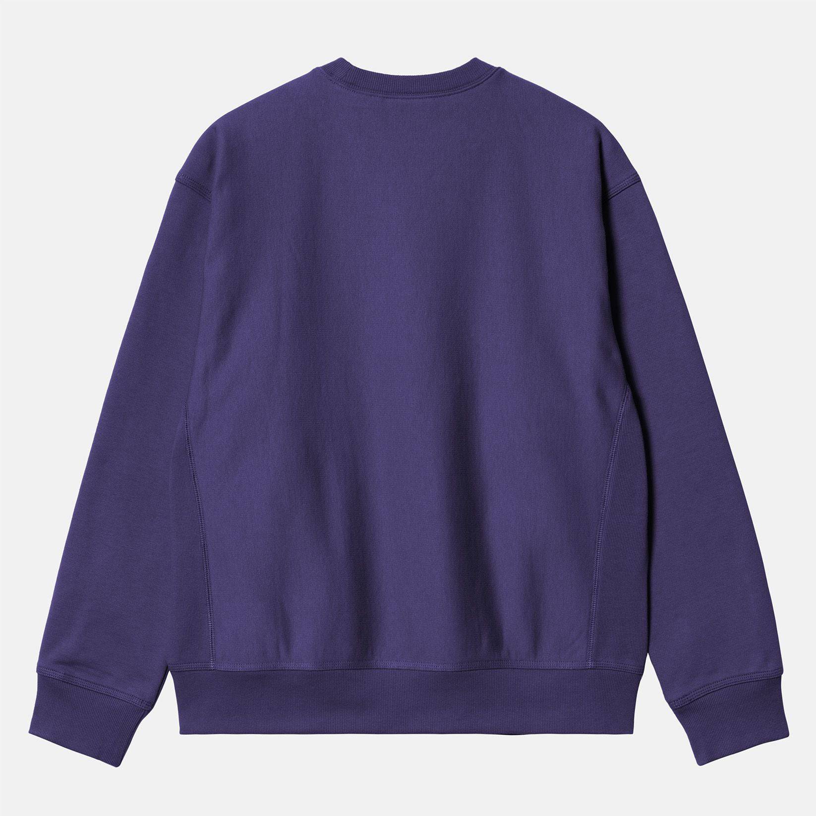 Carhartt WIP American Script Pullover - Aura - Blowout Skateshop