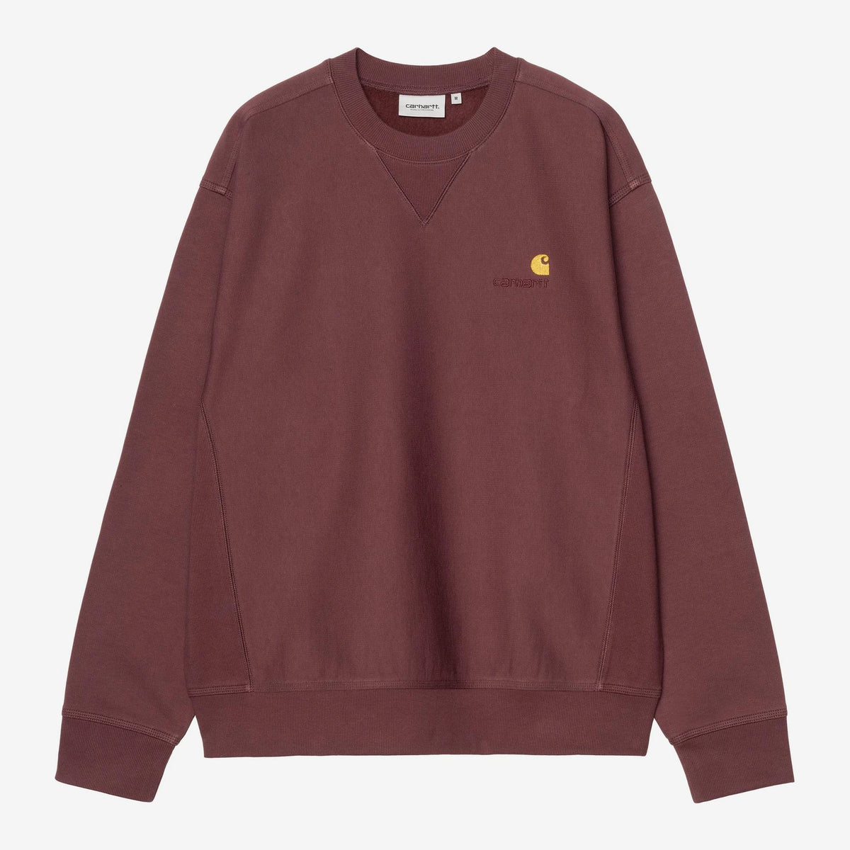Carhartt WIP American Script Sweat in Amarone, Vorderansicht