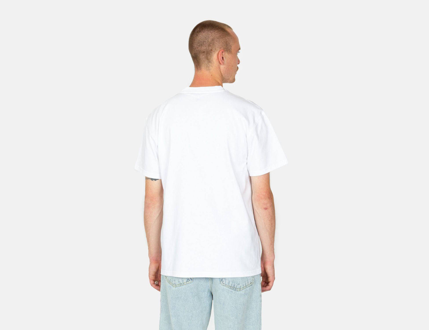 Carhartt WIP American Script T-Shirt - White - Blowout Skateshop