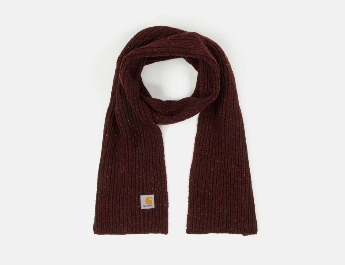 Carhartt WIP Anglistic Plain Scarf - Bordeaux - Blowout Skateshop