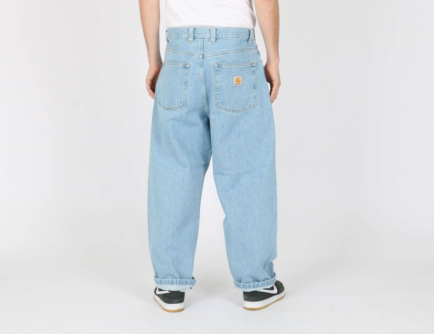 Carhartt WIP Brandon Pant - Blue Heavy Stone Bleached - Blowout Skateshop