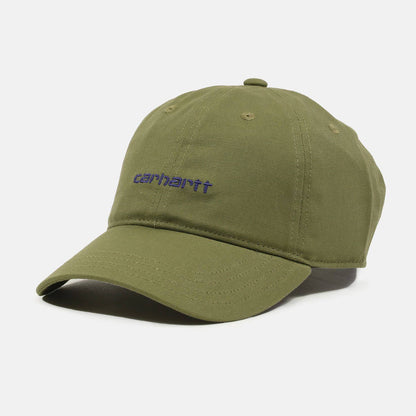 Carhartt WIP Canvas Script Cap - Capulet / Aura - Blowout Skateshop