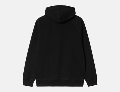 Carhartt WIP Chase Hoodie - Black / Gold - Blowout Skateshop