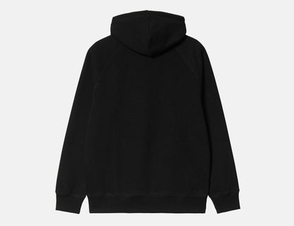 Carhartt WIP Chase Hoodie - Black / Gold - Blowout Skateshop