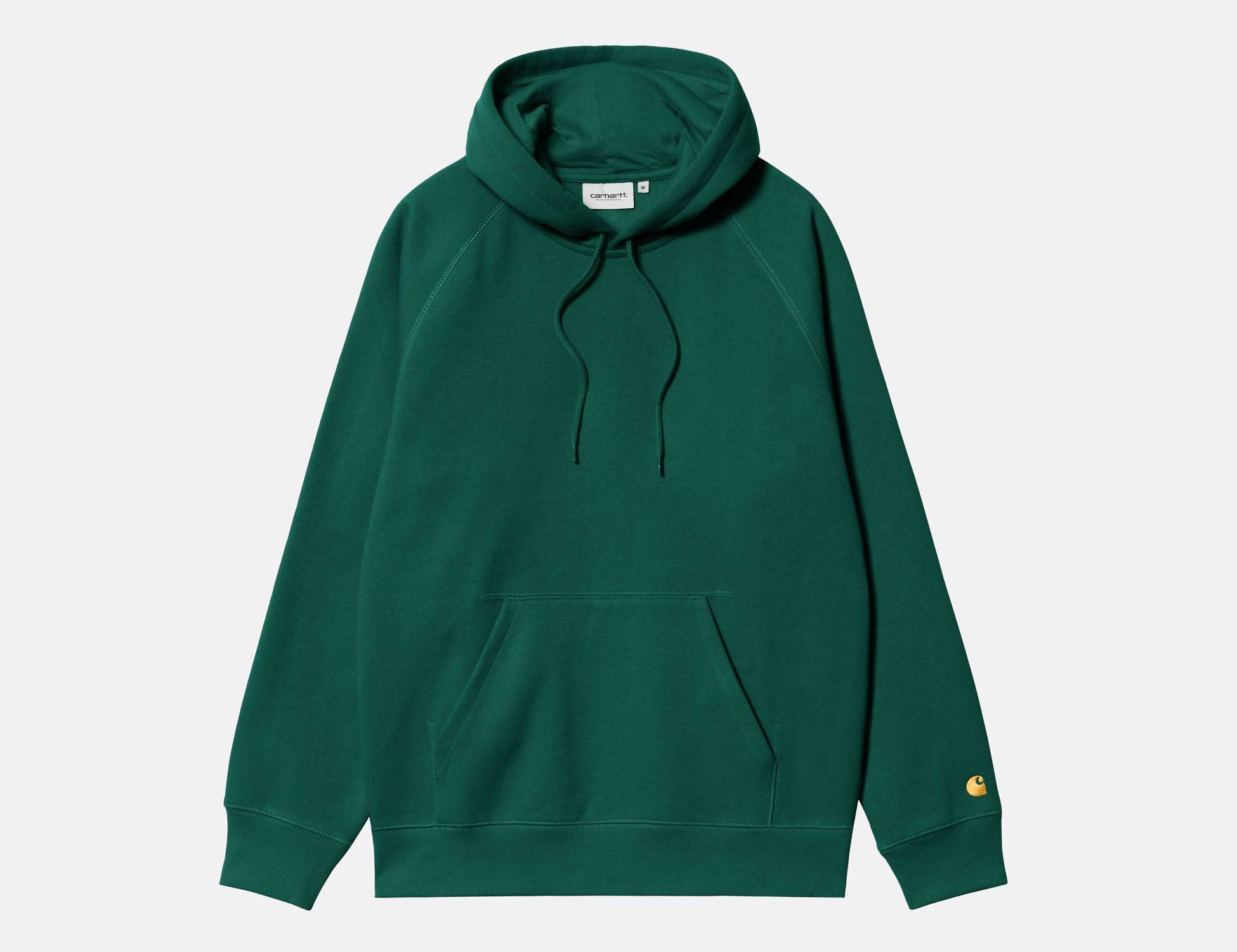 Carhartt WIP Chase Hoodie - Chervil / Gold - Blowout Skateshop