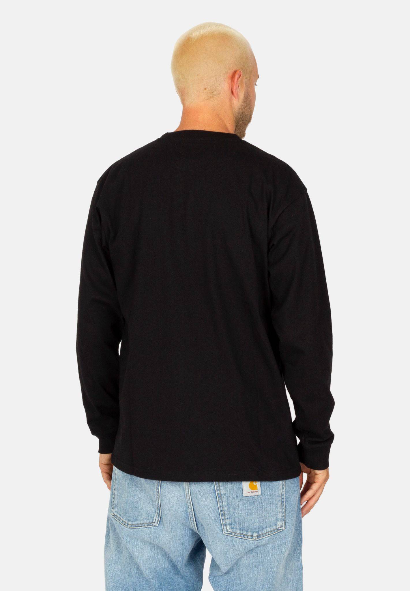 Carhartt WIP Chase Longsleeve - Black / Gold - Blowout Skateshop