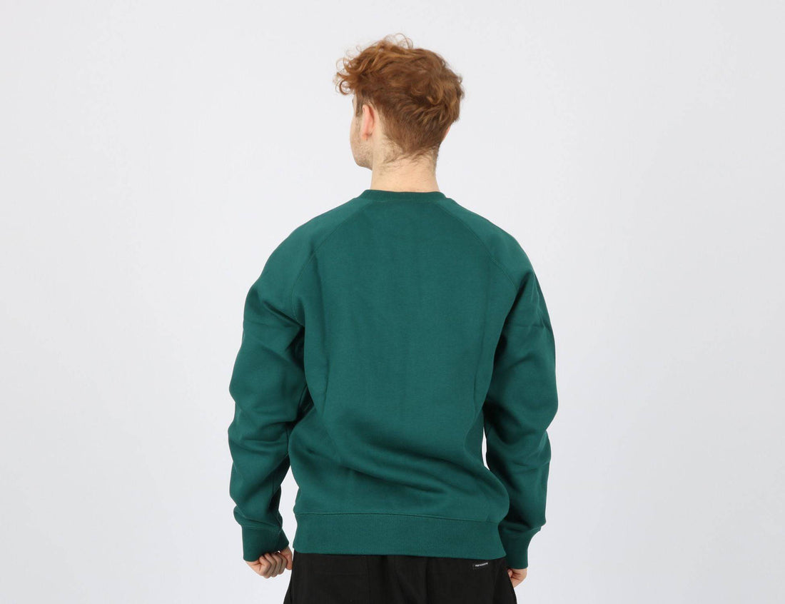 Carhartt WIP Chase Pullover - Chervil / Gold - Blowout Skateshop