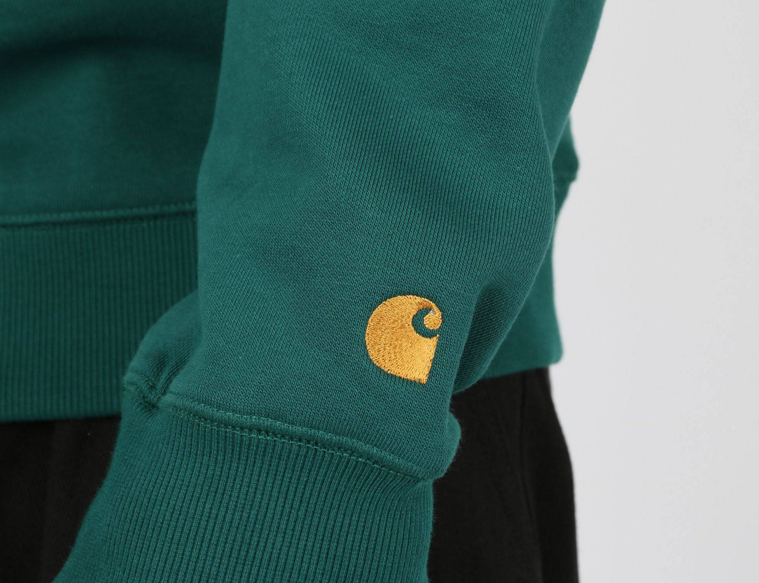 Carhartt WIP Chase Pullover - Chervil / Gold - Blowout Skateshop