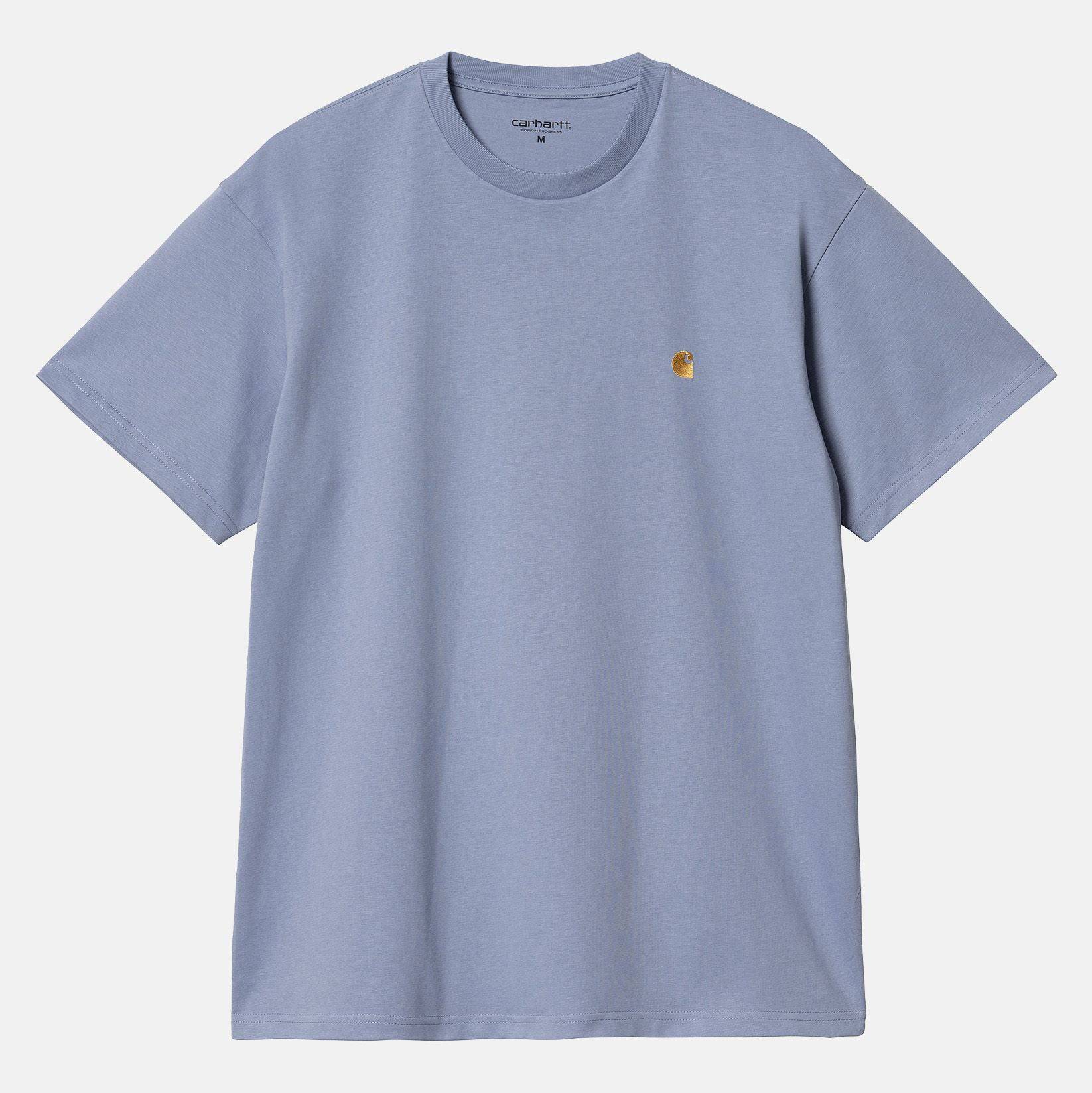 Carhartt WIP Chase T-Shirt - Charm Blue / Gold - Blowout Skateshop