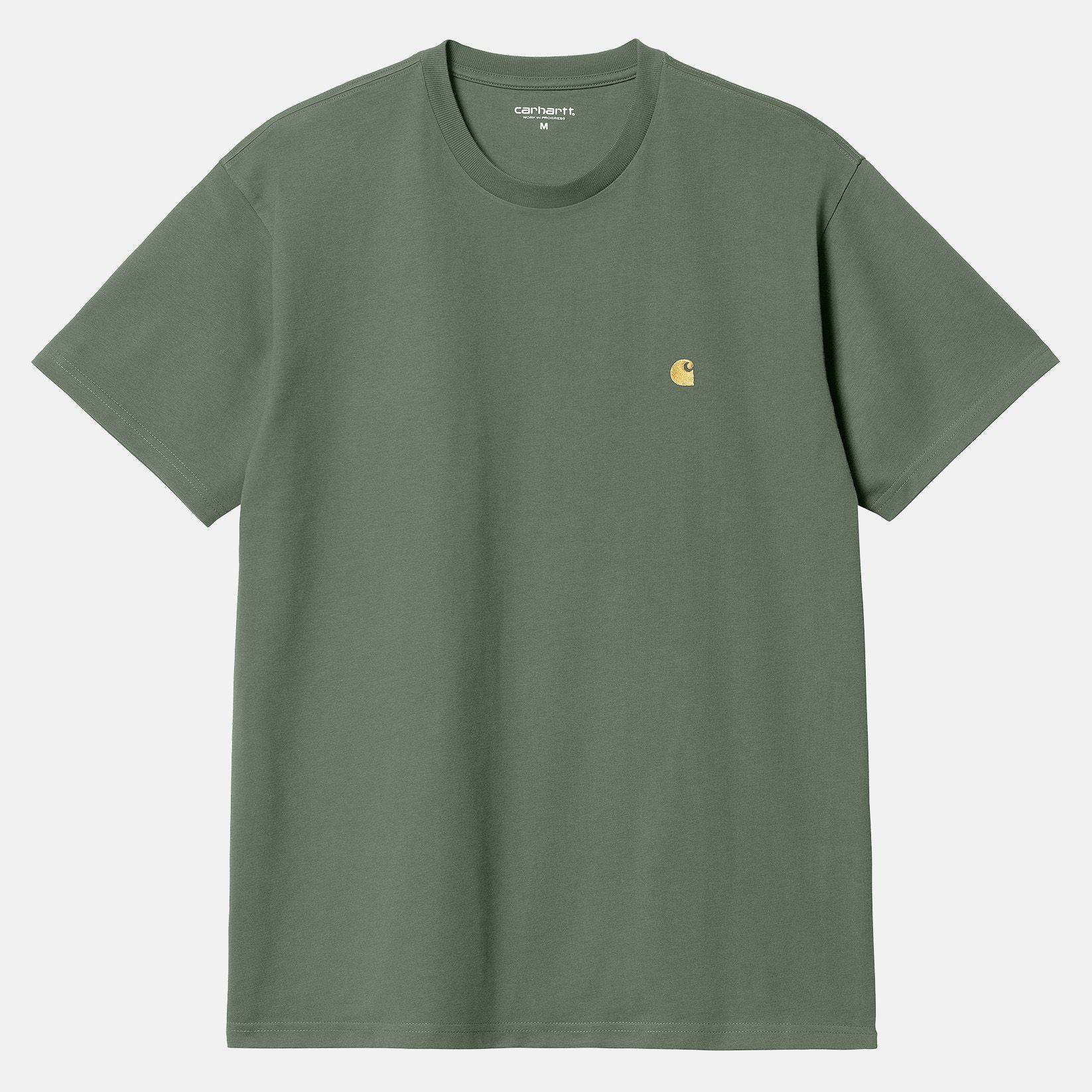 Carhartt WIP Chase T-Shirt - Duck Green / Gold - Blowout Skateshop