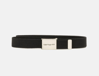 Carhartt WIP Chrome Clip Belt - Black - Blowout Skateshop