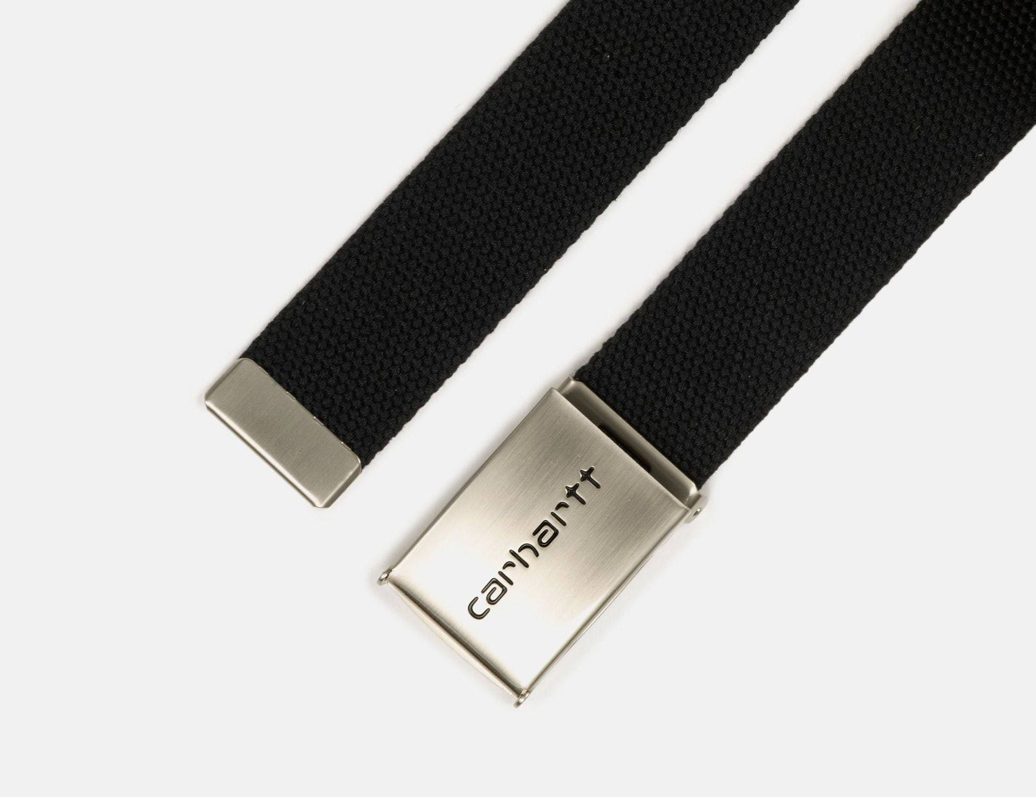 Carhartt WIP Chrome Clip Belt - Black - Blowout Skateshop