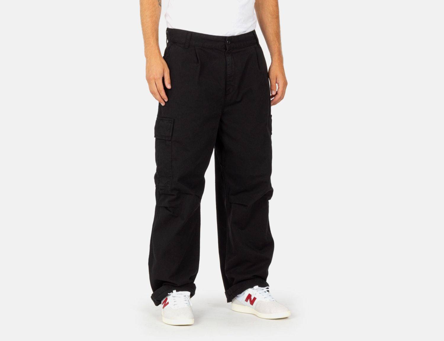 Carhartt WIP Cole Cargo Pant - Black Garment Dyed - Blowout Skateshop