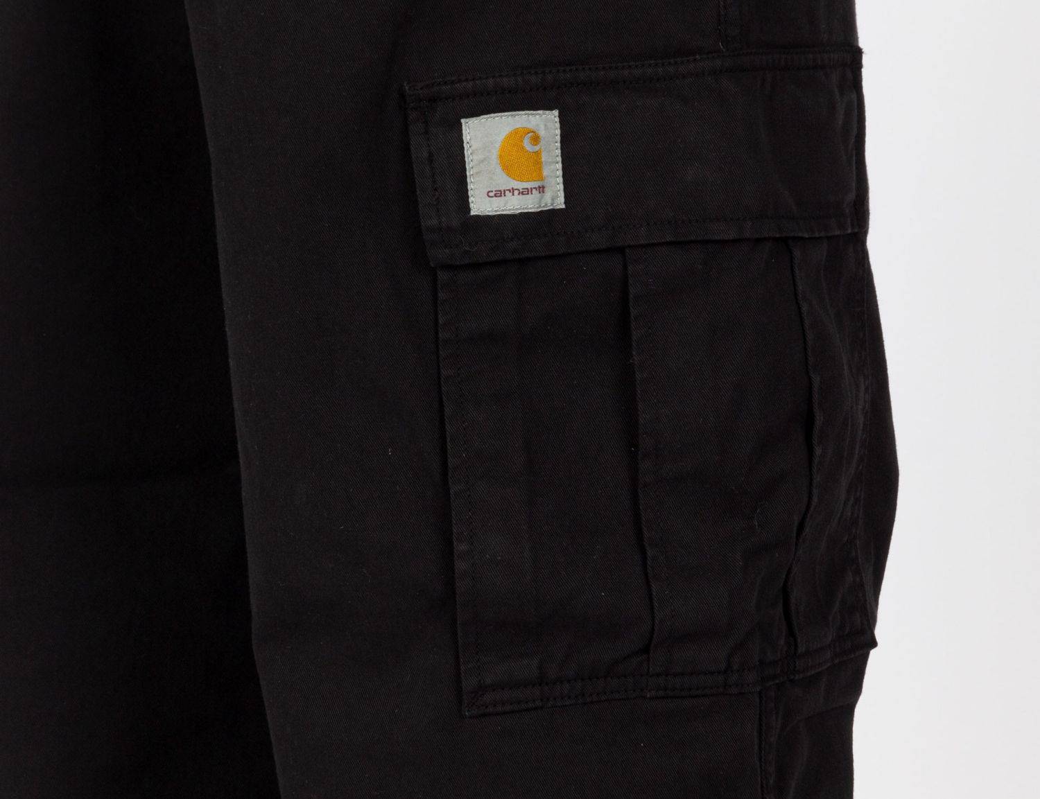 Carhartt WIP Cole Cargo Pant - Black Garment Dyed - Blowout Skateshop