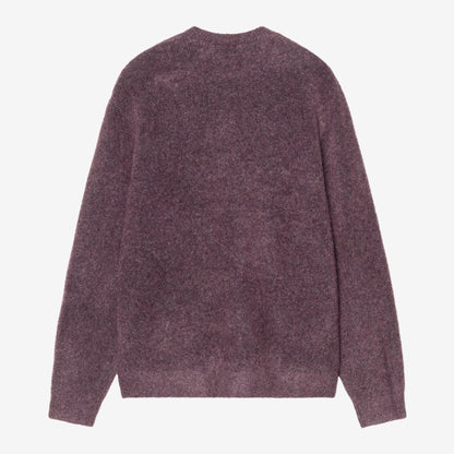 Carhartt WIP Curtis Sweater - Tangled Shady Purple, Rückansicht