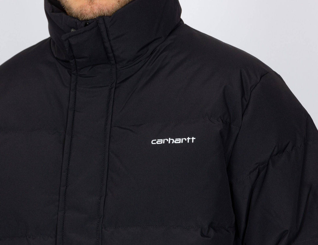 Carhartt WIP Danville Down Jacket - Black / White - Blowout Skateshop