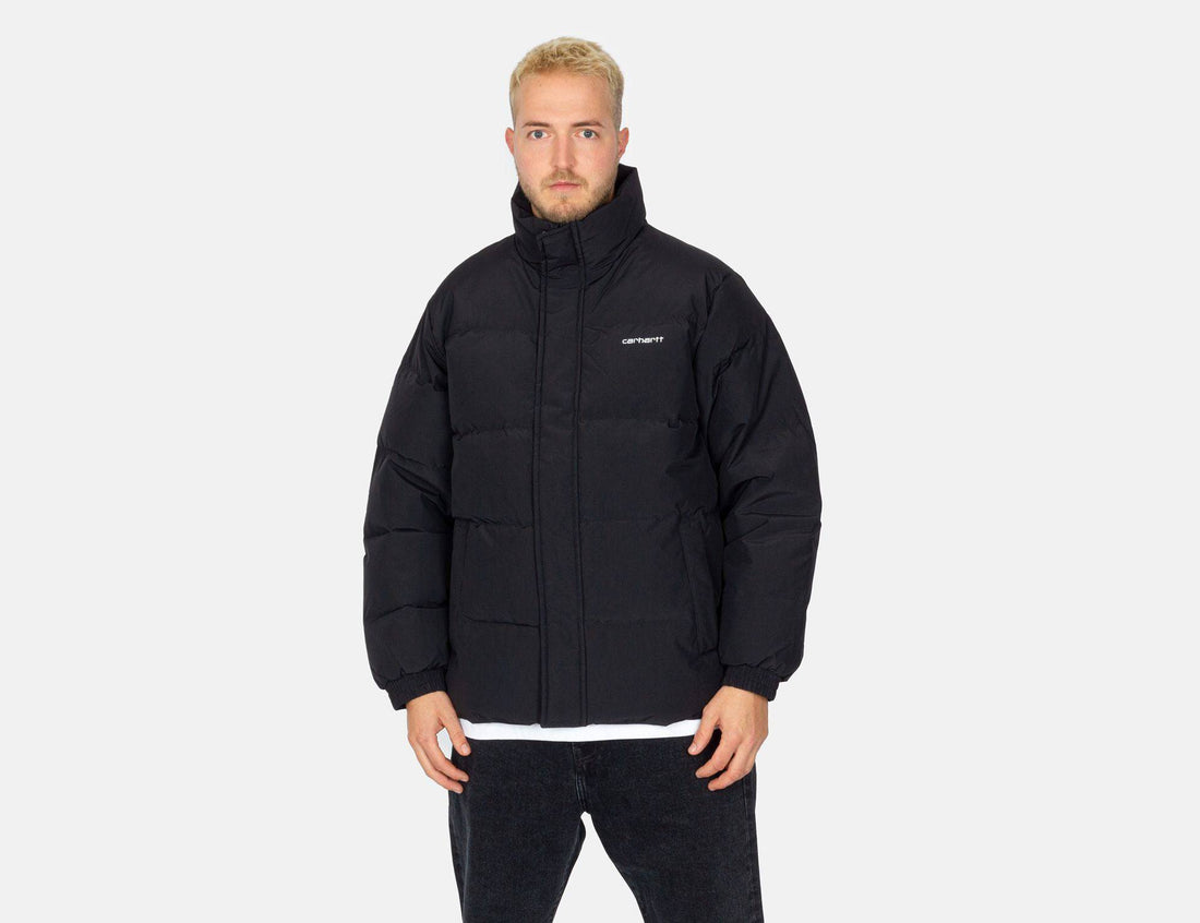 Carhartt WIP Danville Down Jacket - Black / White - Blowout Skateshop