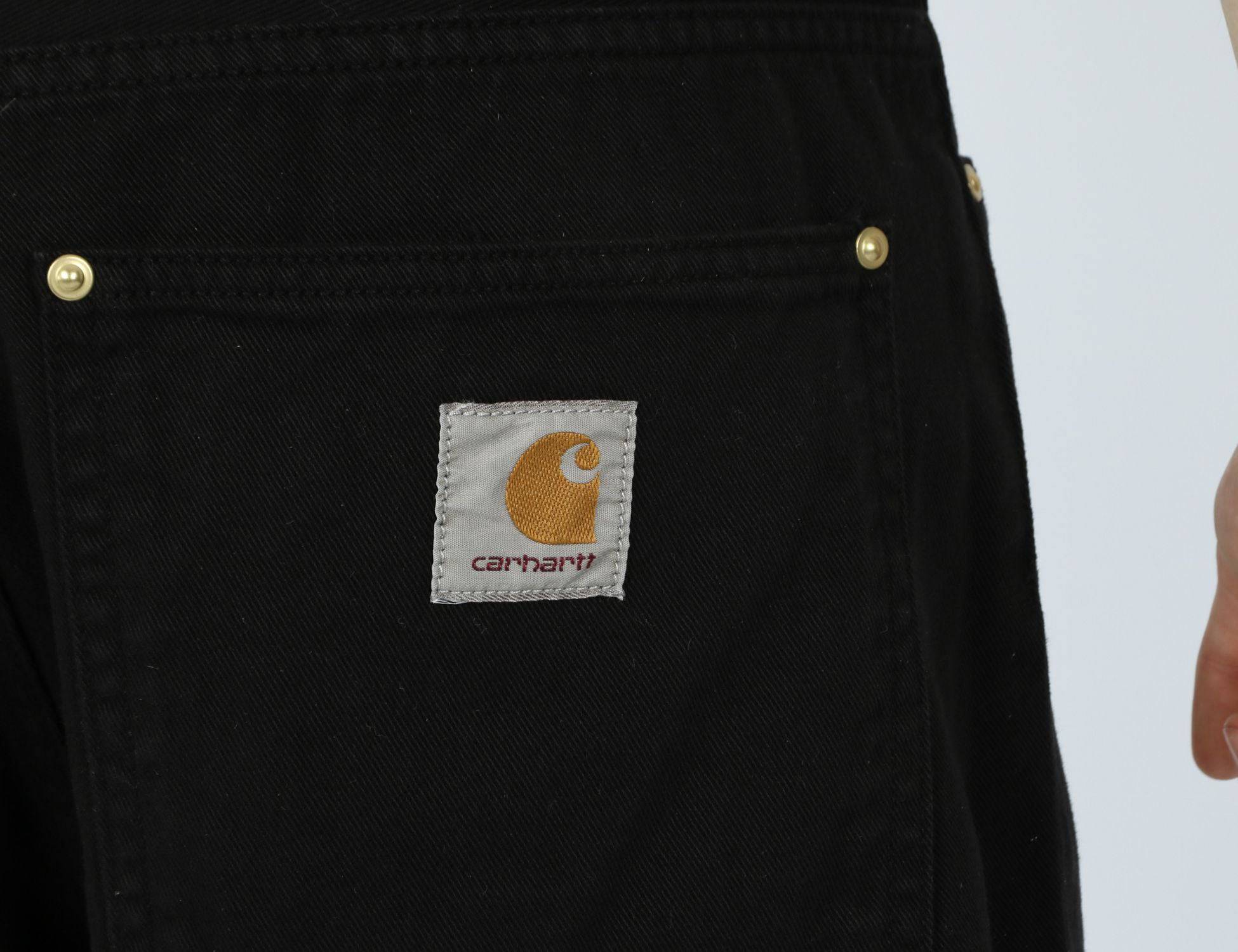 Carhartt WIP Derby Pant - Black Garment Dyed - Blowout Skateshop