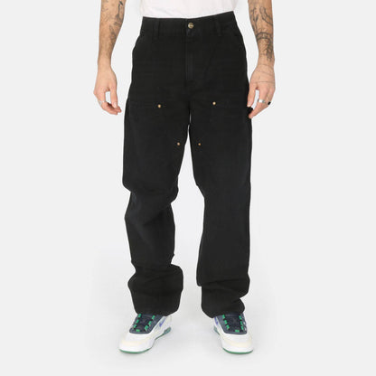 Carhartt WIP Double Knee Pant - Black Aged Canvas - Blowout Skateshop