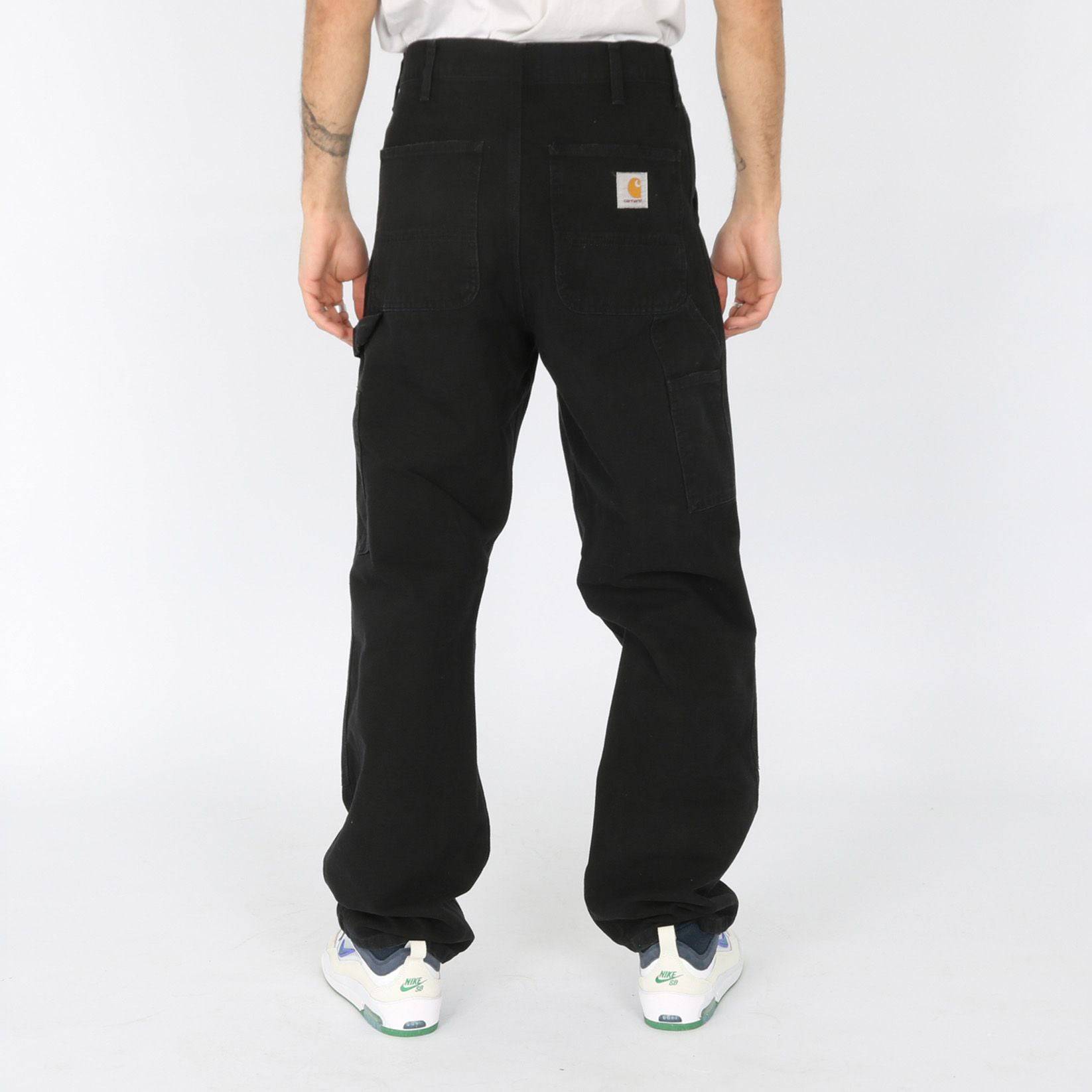 Carhartt WIP Double Knee Pant - Black Aged Canvas - Blowout Skateshop