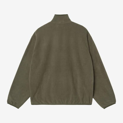 Carhartt WIP Edmore Half Zip Sweat - Cypress / Black, Rückansicht