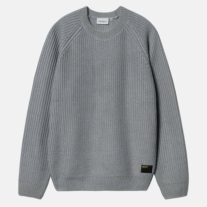 Carhartt WIP Forth Knit Sweater - Dove Grey - Blowout Skateshop