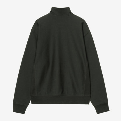 Carhartt WIP Half Zip American Script Sweat in Raven, Rückansicht