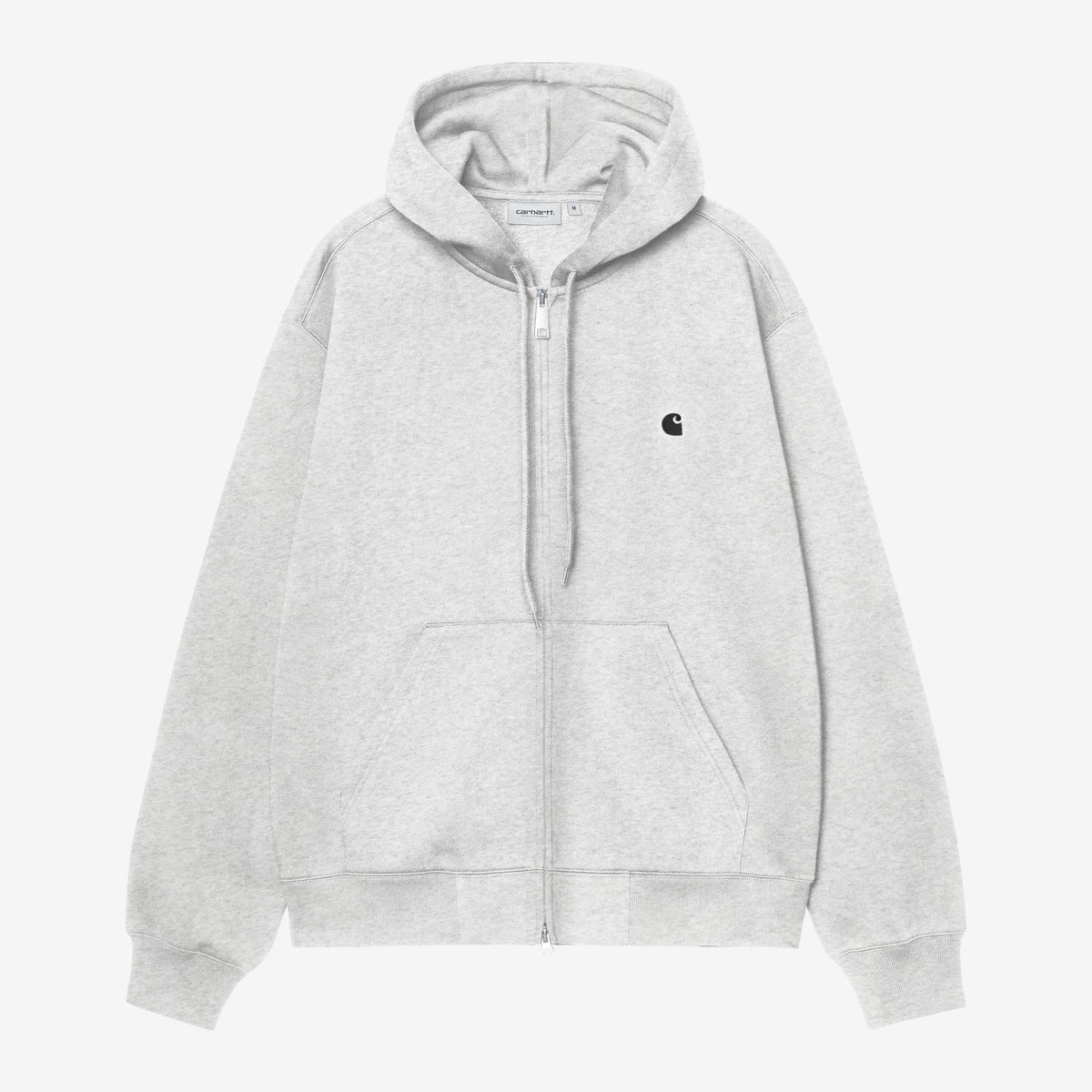 Carhartt WIP Hooded Mack Jacket - Ash Heather / Black, Vorderansicht
