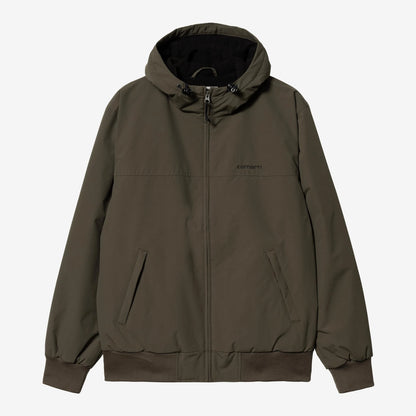 Carhartt WIP Hooded Sail Jacket in Cypress / Black, Vorderansicht
