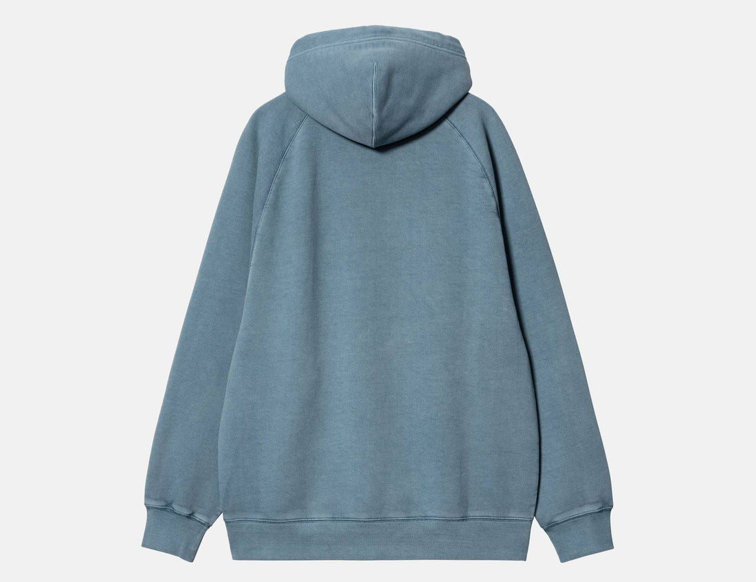 Carhartt WIP Hooded Taos Sweat - Vancouver Blue garment dyed - Blowout Skateshop