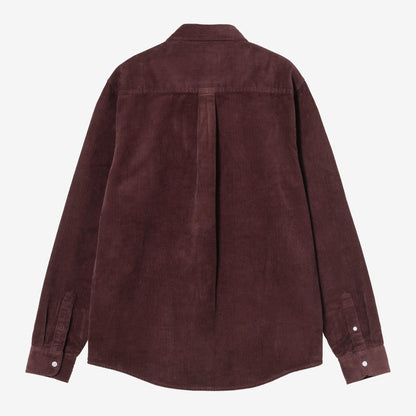 Carhartt WIP L/S Madison Cord Shirt - Amarone, Rückansicht