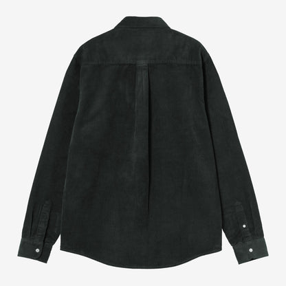 Carhartt WIP L/S Madison Cord Shirt - Raven, Rückansicht