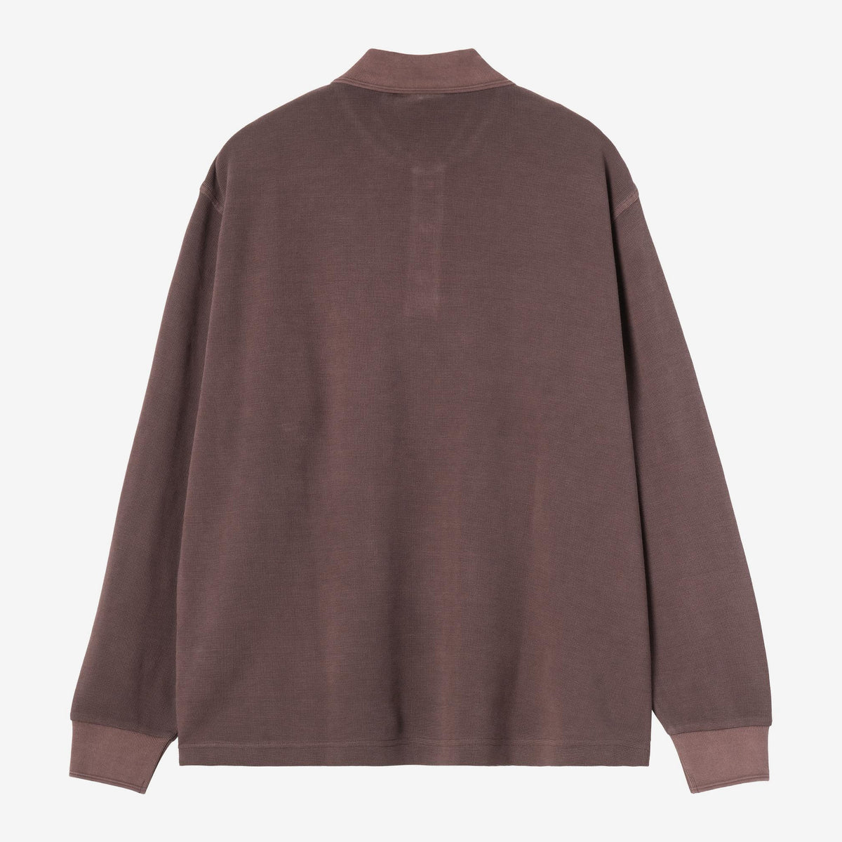Carhartt WIP L/S Waffle Rugby Shirt - Palisander, Rückansicht