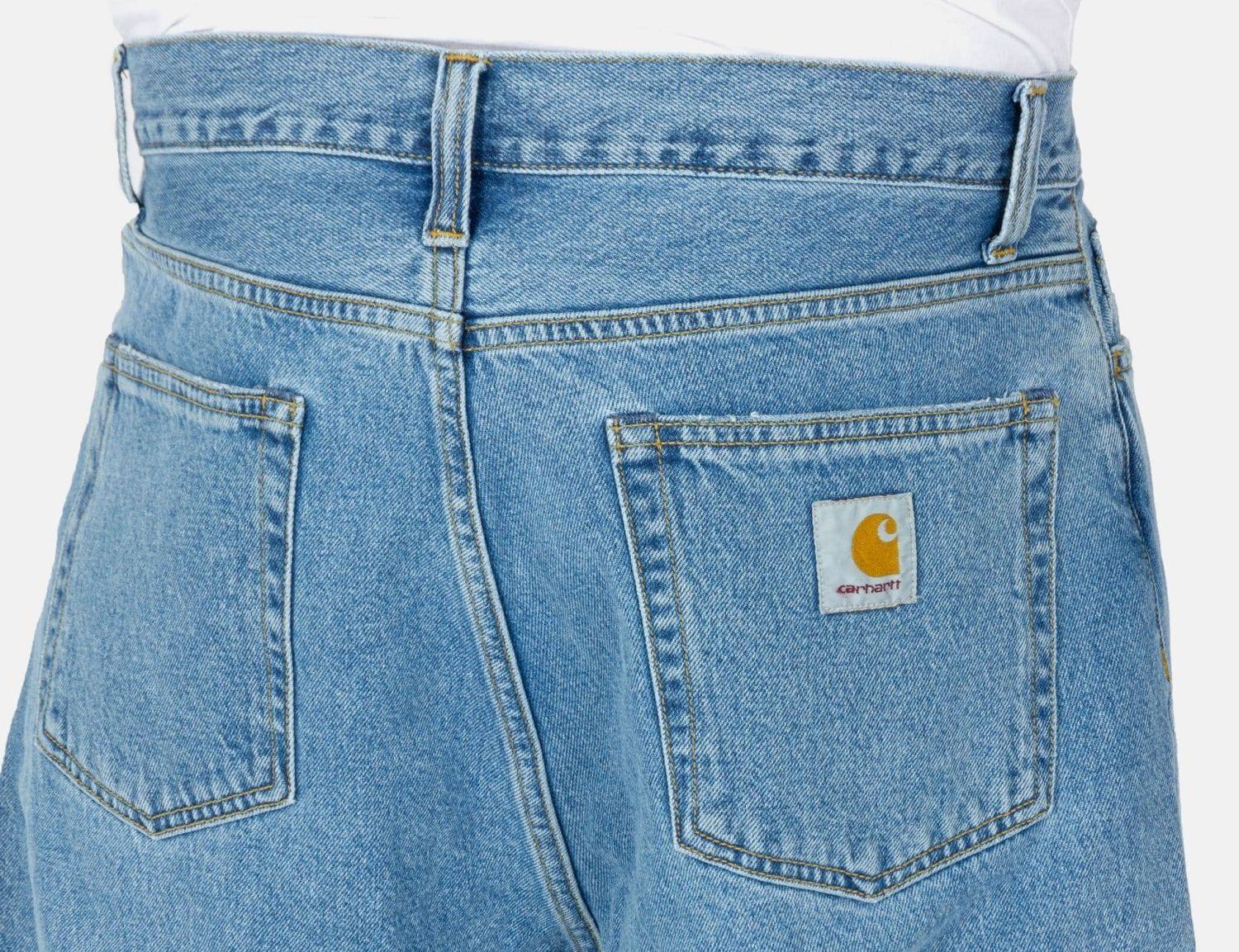 Carhartt WIP Landon Pant - Blue Heavy Stone Washed - Blowout Skateshop