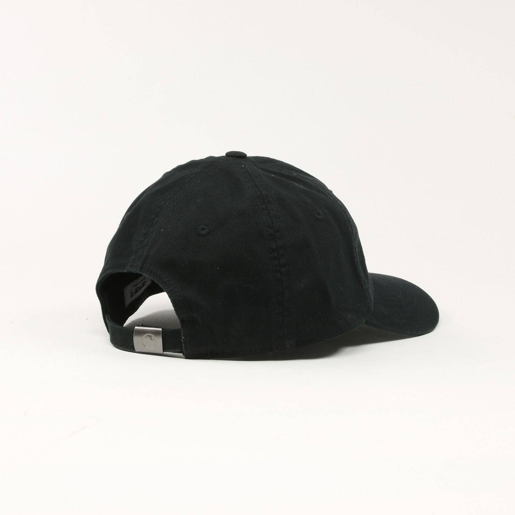 Carhartt WIP Madison Logo Dad Cap - Black / White - Blowout Skateshop