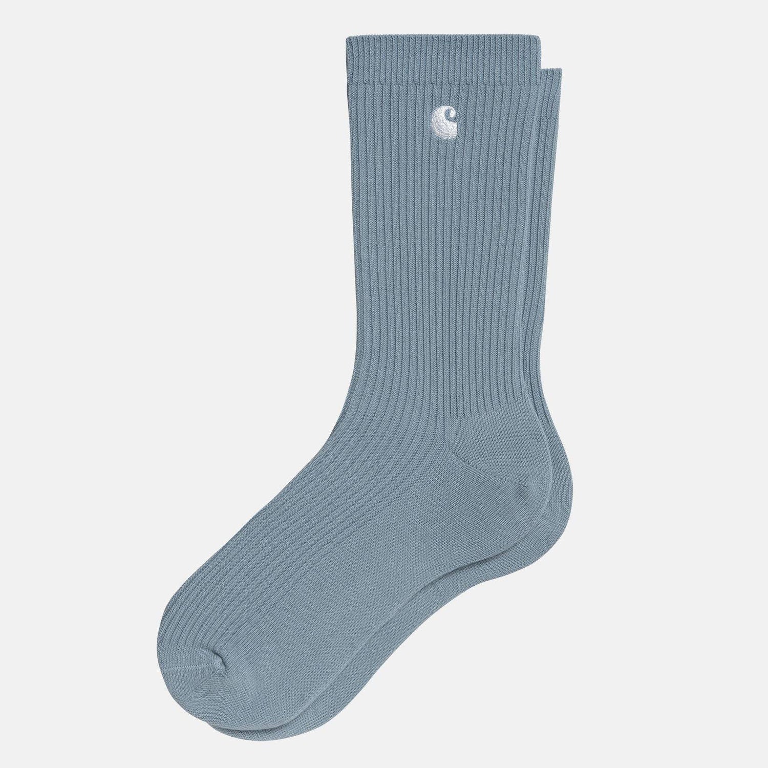 Carhartt WIP Madison Socks Pack - Frosted Blue / White - Blowout Skateshop