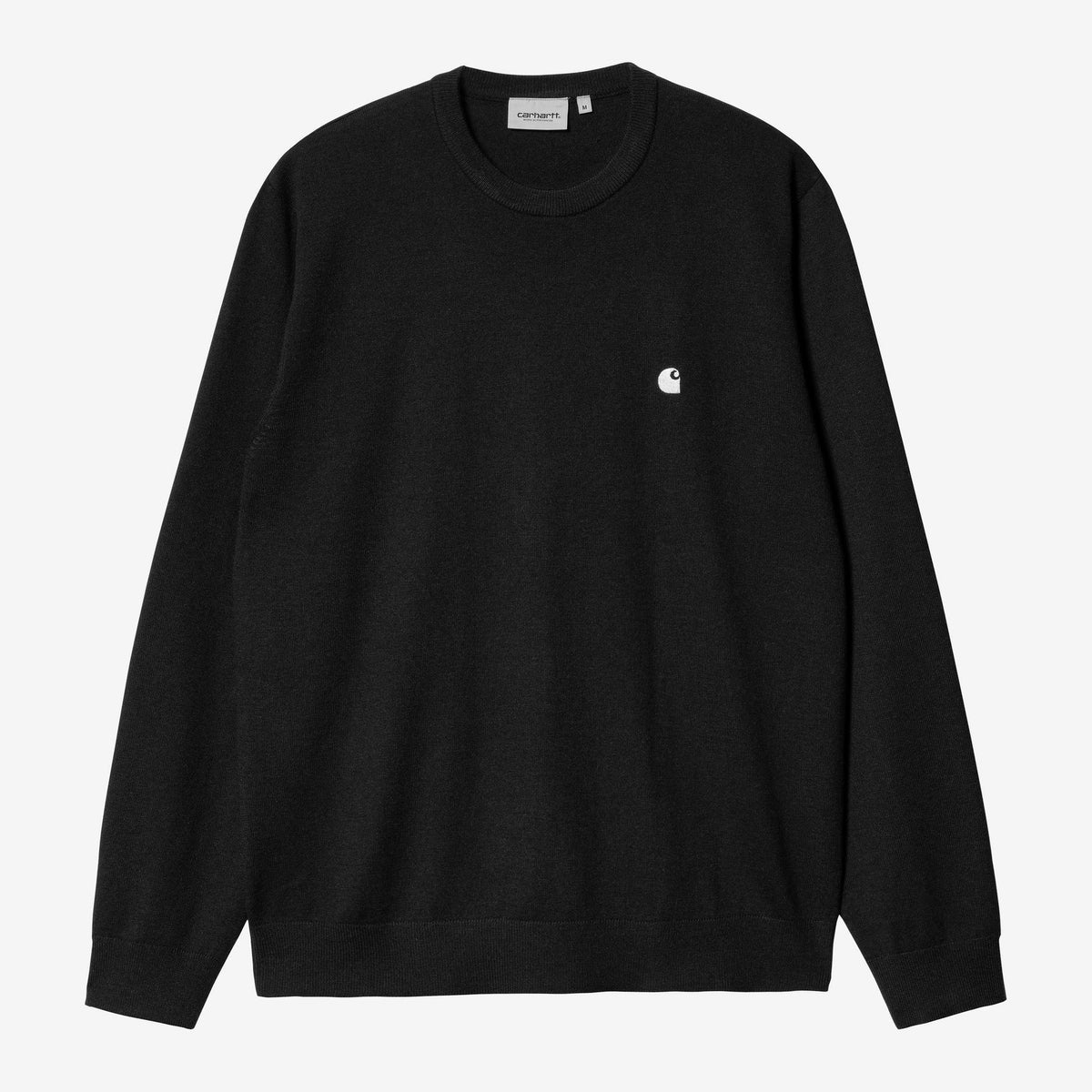 Carhartt WIP Madison Sweater - Black / Wax, Vorderansicht