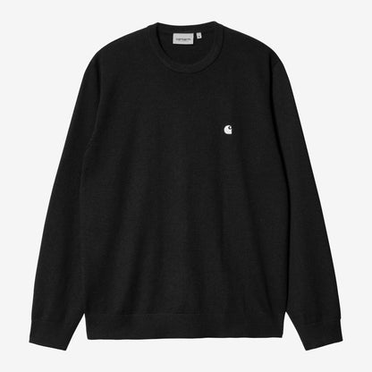Carhartt WIP Madison Sweater - Black / Wax, Vorderansicht
