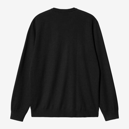 Carhartt WIP Madison Sweater - Black / Wax, Rückansicht