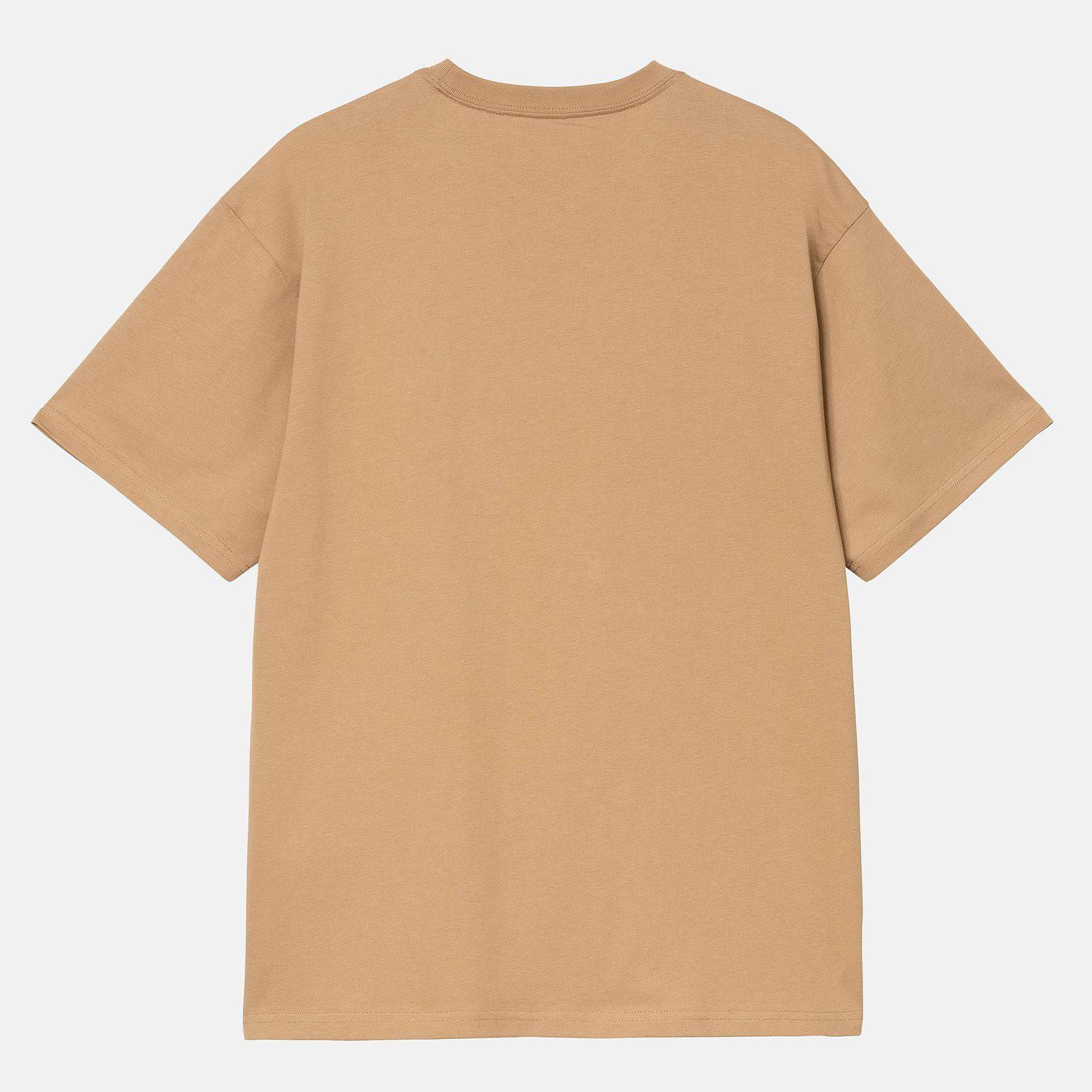 Carhartt WIP Madison T-Shirt - Peanut / Black - Blowout Skateshop